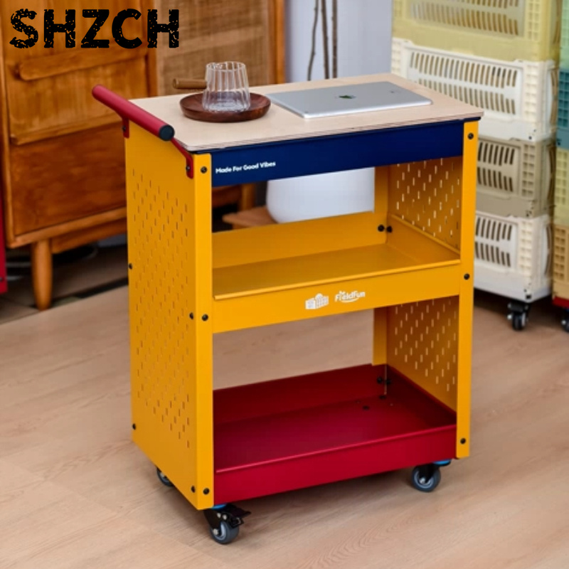 Book Cart Rolling - Wózek na kółkach z półkami typu