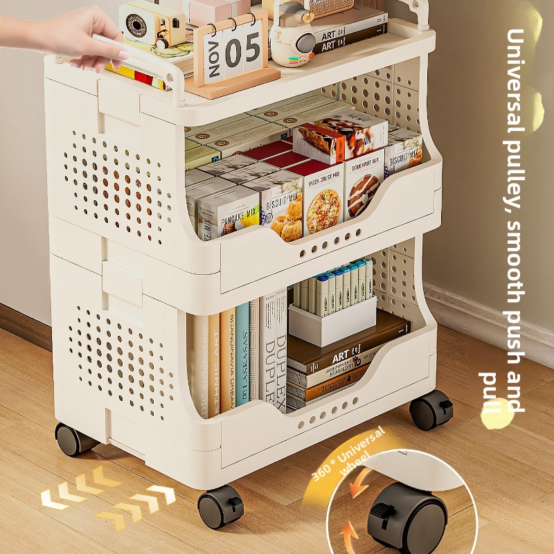 Prosta plastikowa półka do prz – Book Cart Rolling recenzja i cena