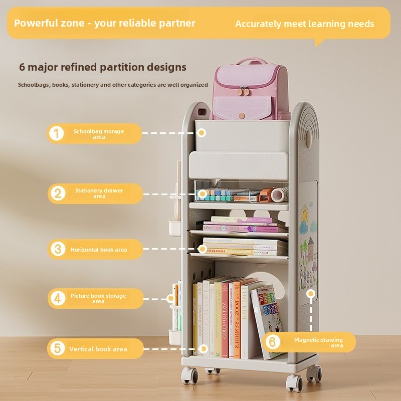 Wielopoziomowy wózek na kółkac – Book Cart Rolling recenzja i cena