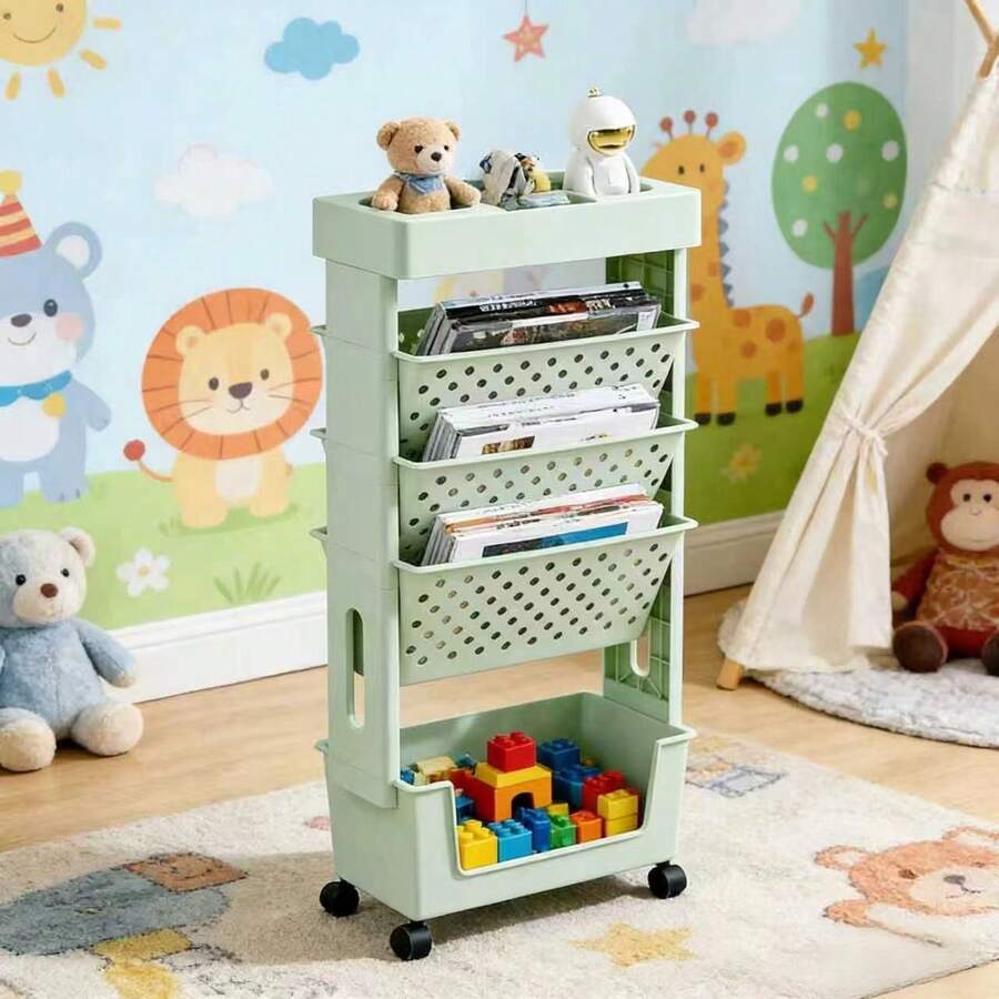 5-poziomowy wózek z kółkami do – Book Cart Rolling recenzja i cena