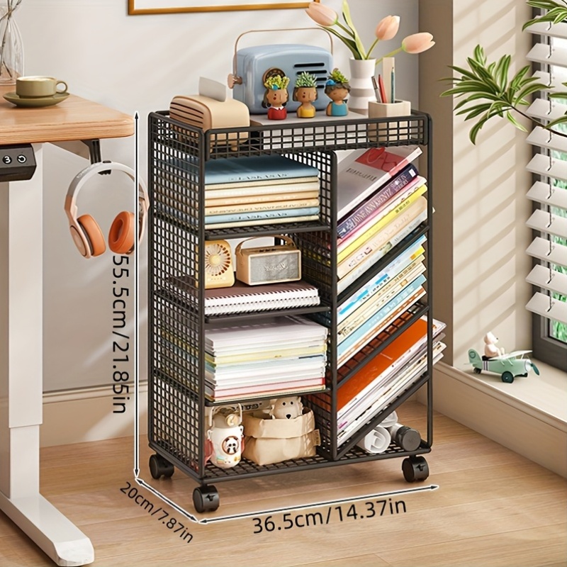 Wózek na książki na kółkach -  – Book Cart Rolling recenzja i cena