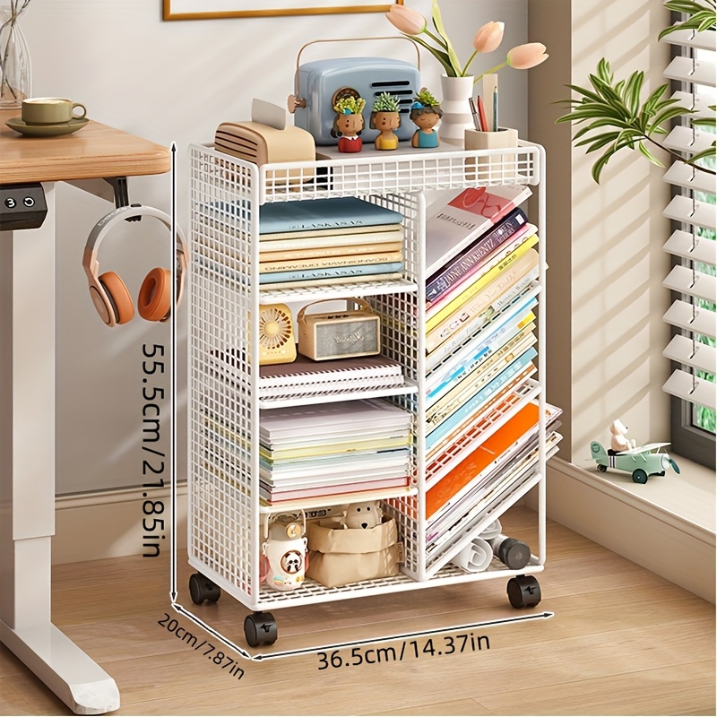 Wózek na książki na kółkach -  – Book Cart Rolling recenzja i cena